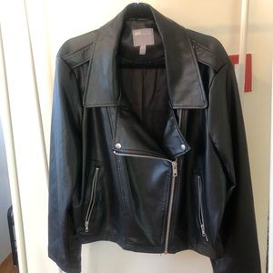 Asos faux leather moto jacket